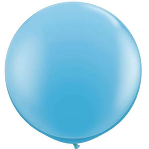 Party Balloon Round 90cm Pale Blue